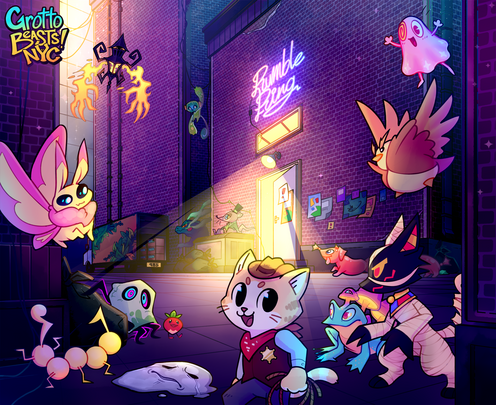 Fanart Grotto Beasts NYC commission